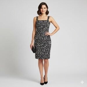 blue floral mini dress Sweetest | Trendy Women's Dress SIZE:O/S sku-9800-SYDN002BLU-XL The bodice is elegantly Sexy Sheath Black Cocktail